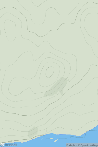 Thumbnail image for Beinn Bhuidhe [Lewis and Nearby Islands] [NB292209] showing contour plot for surrounding peak